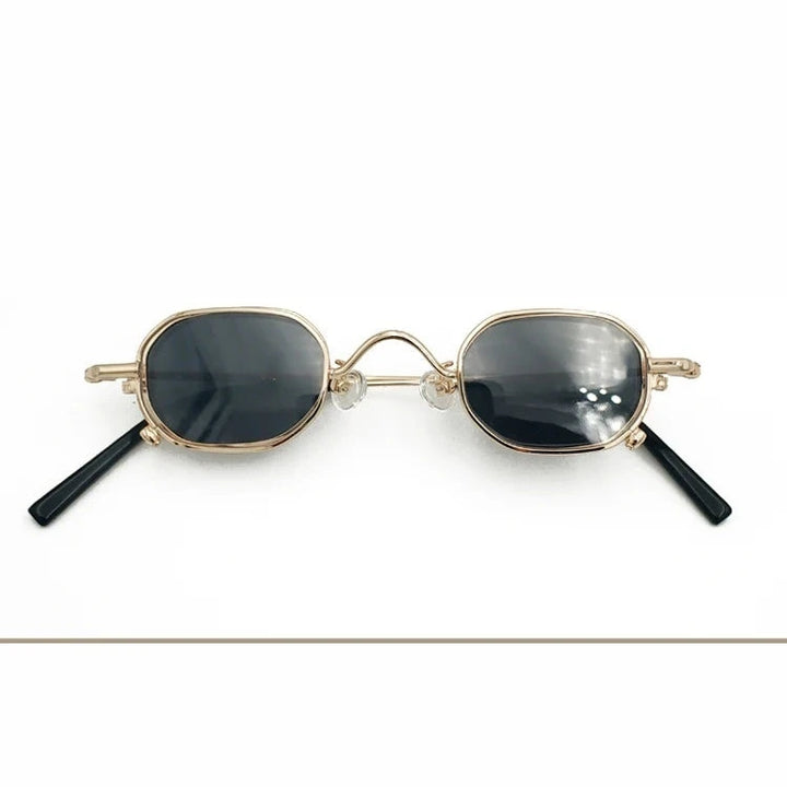 Yujo Unisex Full Rim Polygonal Pure Titanium Eyeglasses 013 - C1 / CN