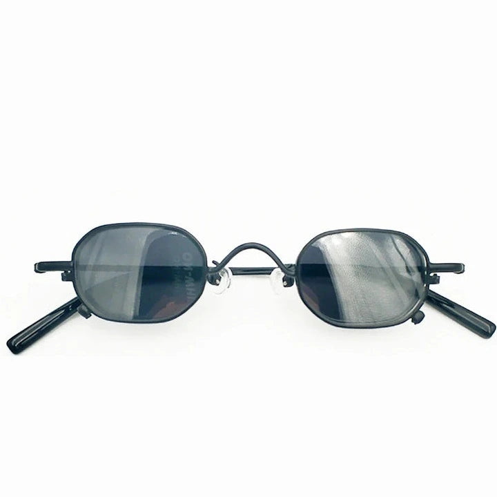Yujo Unisex Full Rim Polygonal Pure Titanium Eyeglasses 013 - C2 / CN