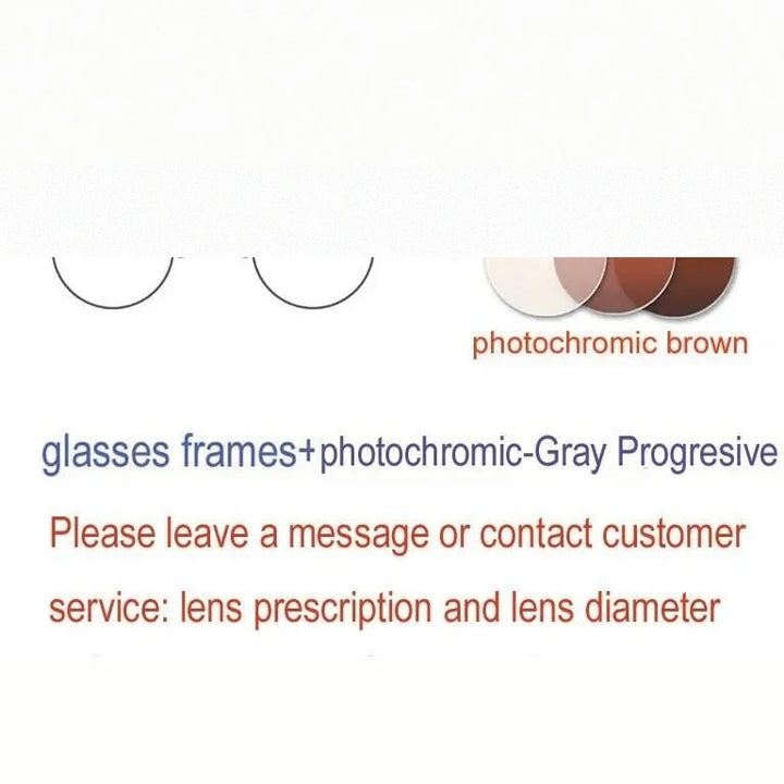 Yujo Unisex Polygonal Full Rim Stainless Steel Eyeglasses Y029 - Brown / China