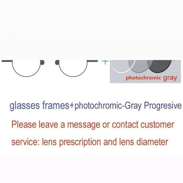 Yujo Unisex Polygonal Full Rim Stainless Steel Eyeglasses Y029 - Gray / China
