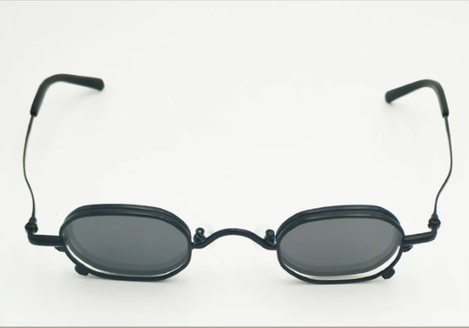 Yujo Unisex Full Rim Round Alloy Eyeglasses Flip Sunglasses 810013 Sunglasses Yujo   