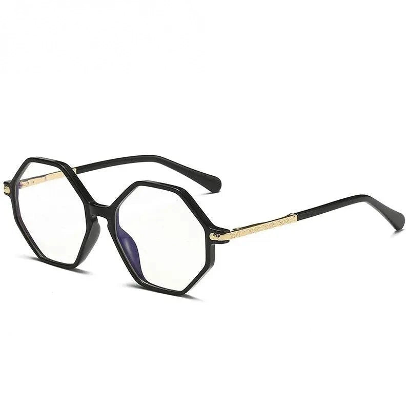 Zirosat Children's Unisex Full Rim Polygon Round Tr 90 Alloy Eyeglasses 20202 - C1