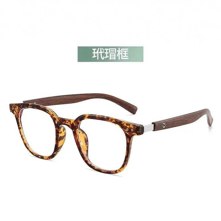 Zirosat Unisex Full Rim Big Square Tr 90 Alloy Eyeglasses 83026 - C6
