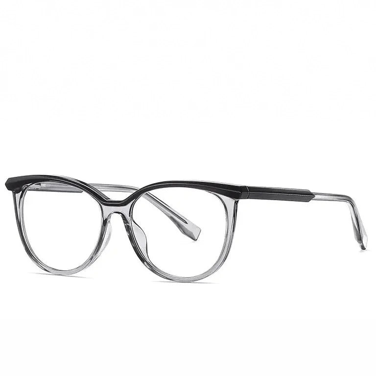 Zirosat Unisex Full Rim Oval Square Tr 90 Alloy Eyeglasses 3518 - C4