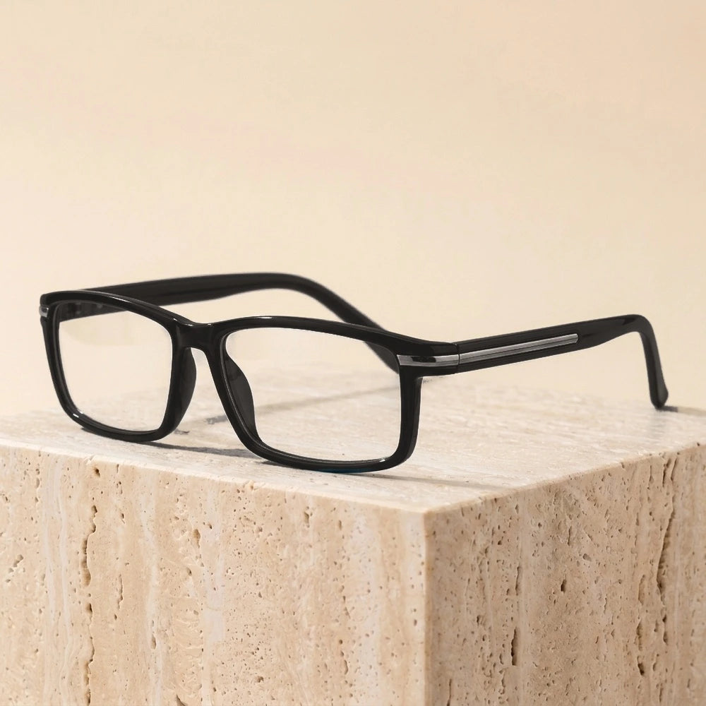 Zirosat Unisex Full Rim Round Square Tr 90 Acetate Eyeglasses 11442 - C2
