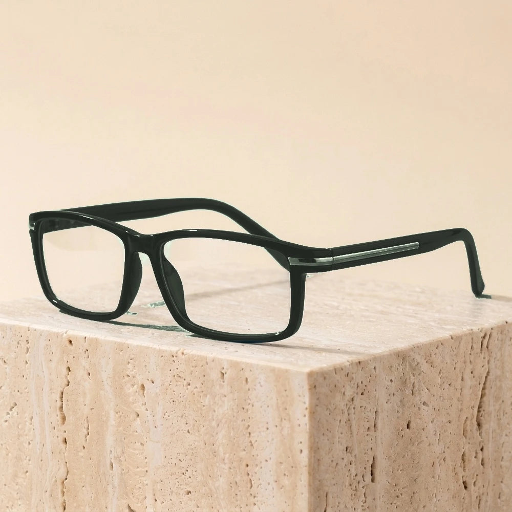 Zirosat Unisex Full Rim Round Square Tr 90 Acetate Eyeglasses 11442 - C6