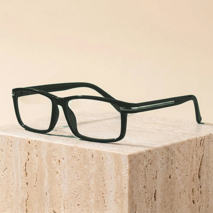 Zirosat Unisex Full Rim Round Square Tr 90 Acetate Eyeglasses 11442 - C6