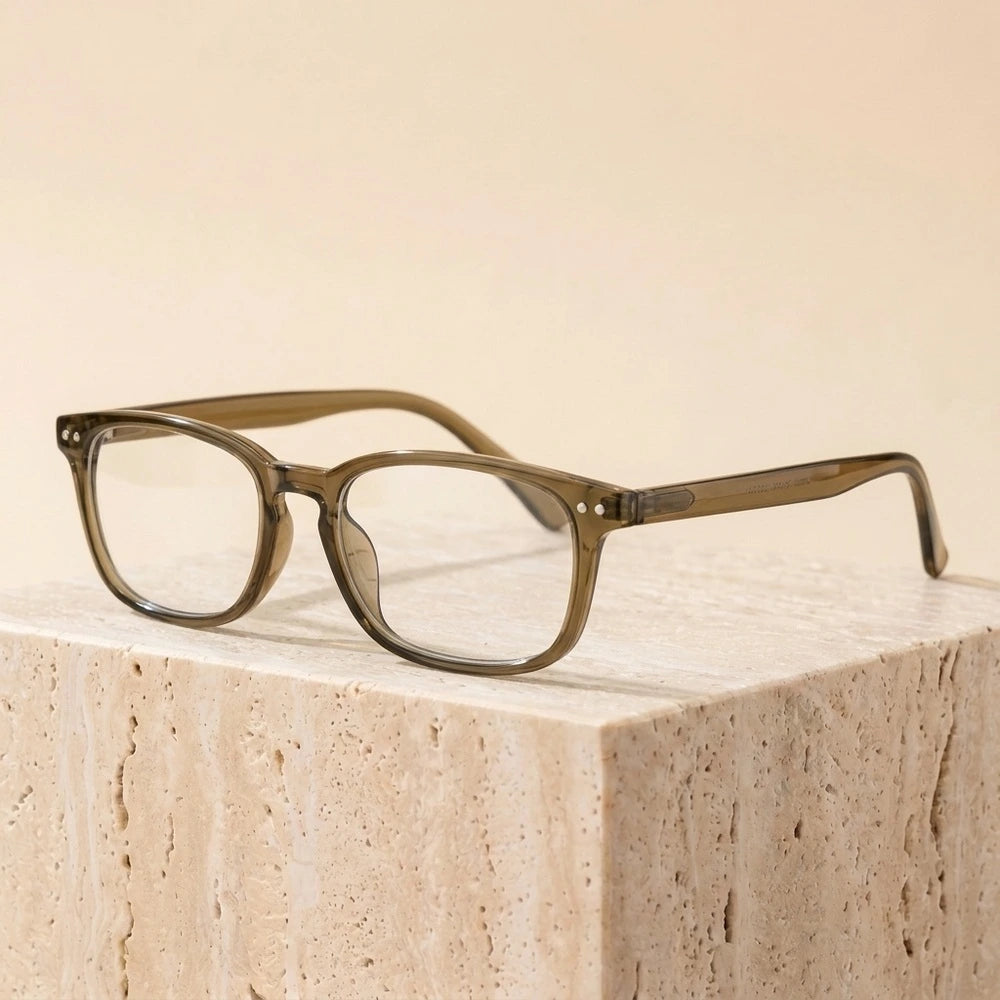 Zirosat Unisex Full Rim Round TR90 Prescription Eyeglasses 33005 - C3