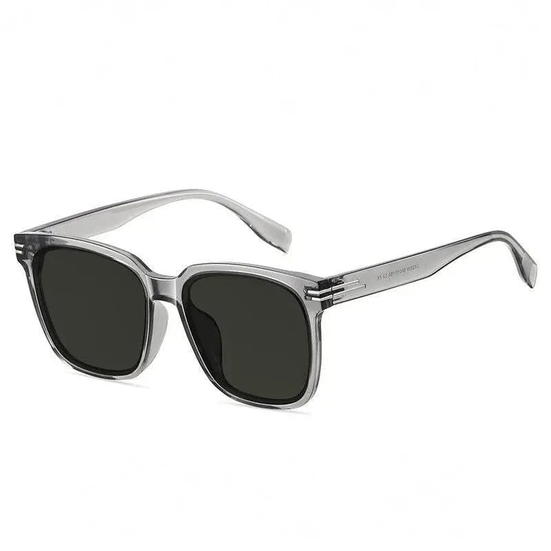 Zirosat Unisex Full Rim Square Alloy Acetate Sunglasses LY2229 - transparent grey C3