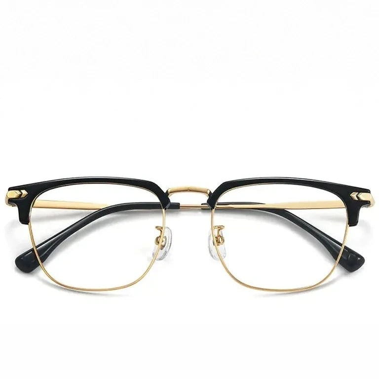 Zirosat Unisex Full Rim Square Alloy Eyeglasses 22601 - C1