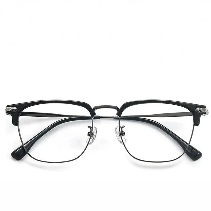 Zirosat Unisex Full Rim Square Alloy Eyeglasses 22601 - C2