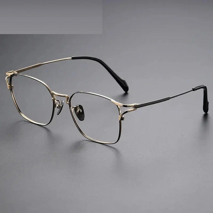 Zirosat Unisex Full Rim Square Titanium Eyeglasses 94238 - C3