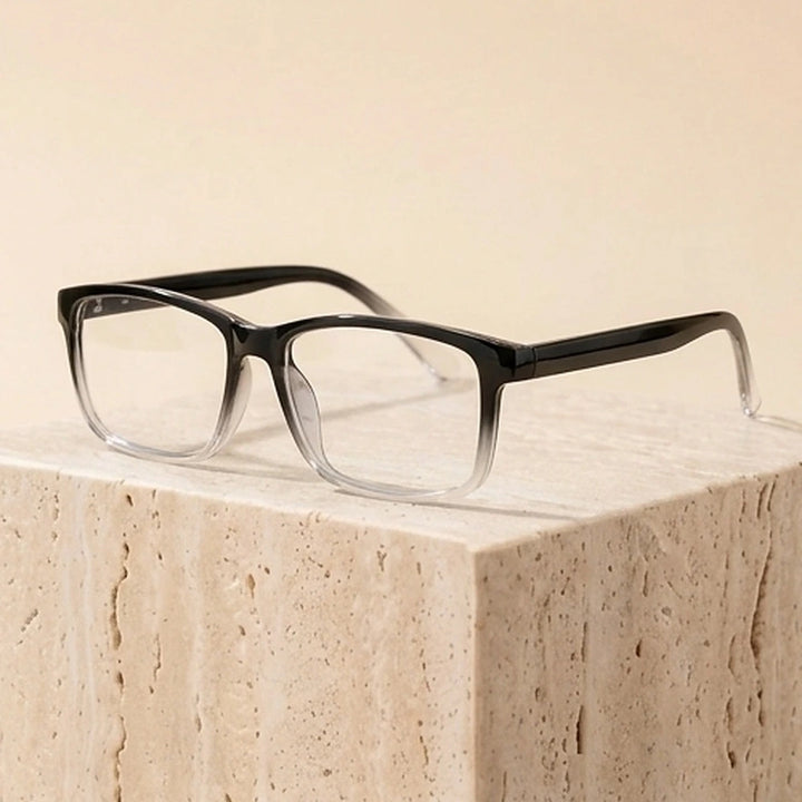 Zirosat Unisex Full Rim Square Tr 90 Alloy Eyeglasses 22553 - C11
