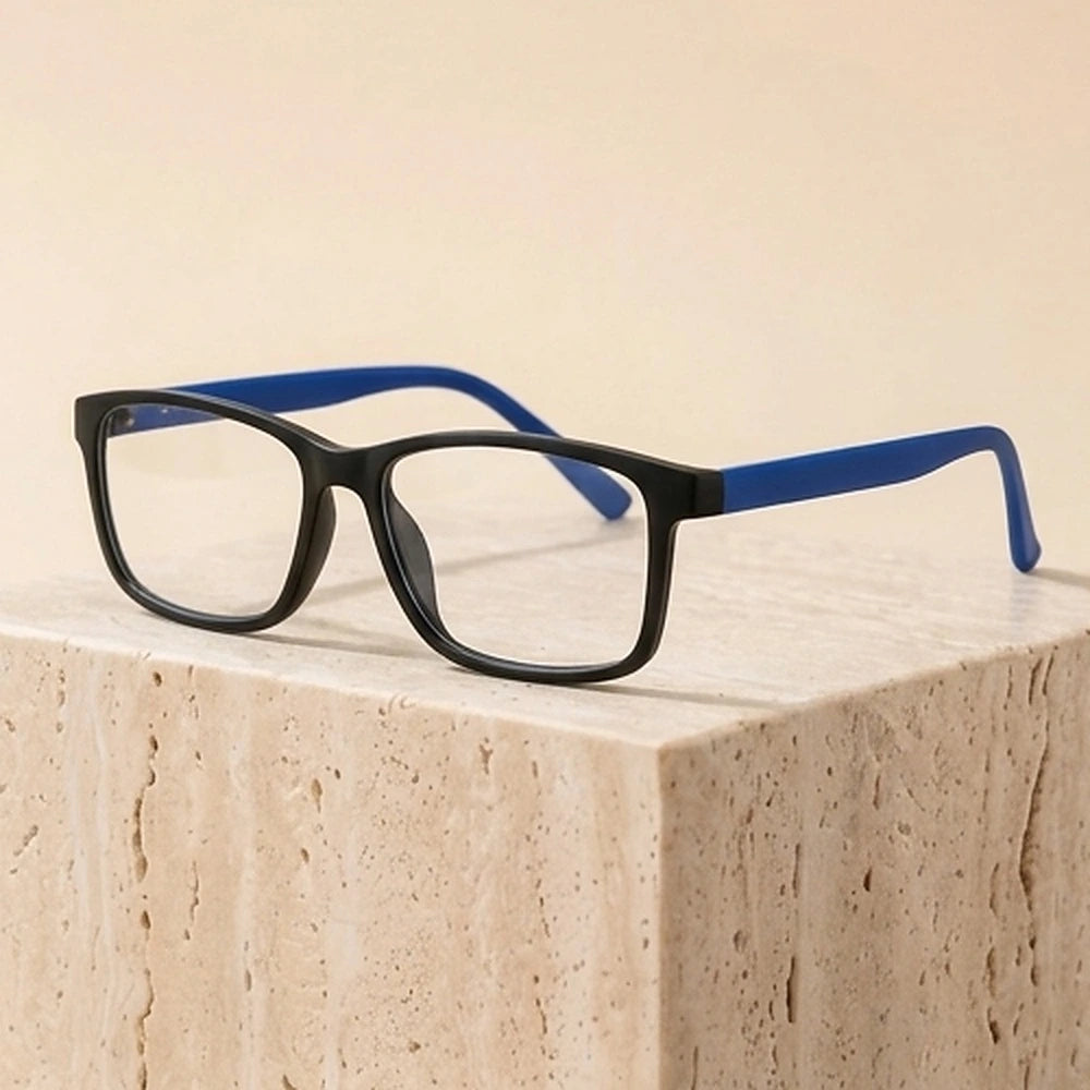 Zirosat Unisex Full Rim Square Tr 90 Alloy Eyeglasses 22553 - C25