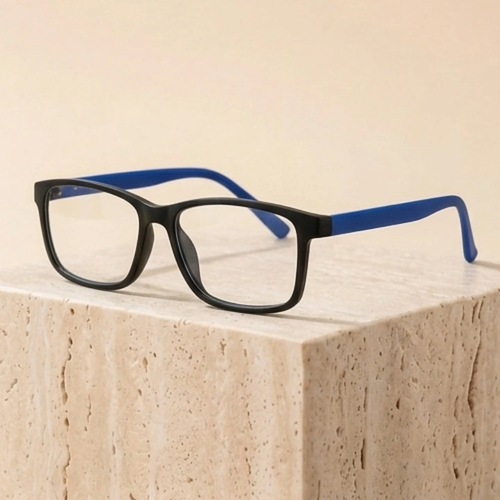 Zirosat Unisex Full Rim Square Tr 90 Alloy Eyeglasses 22553 - C25