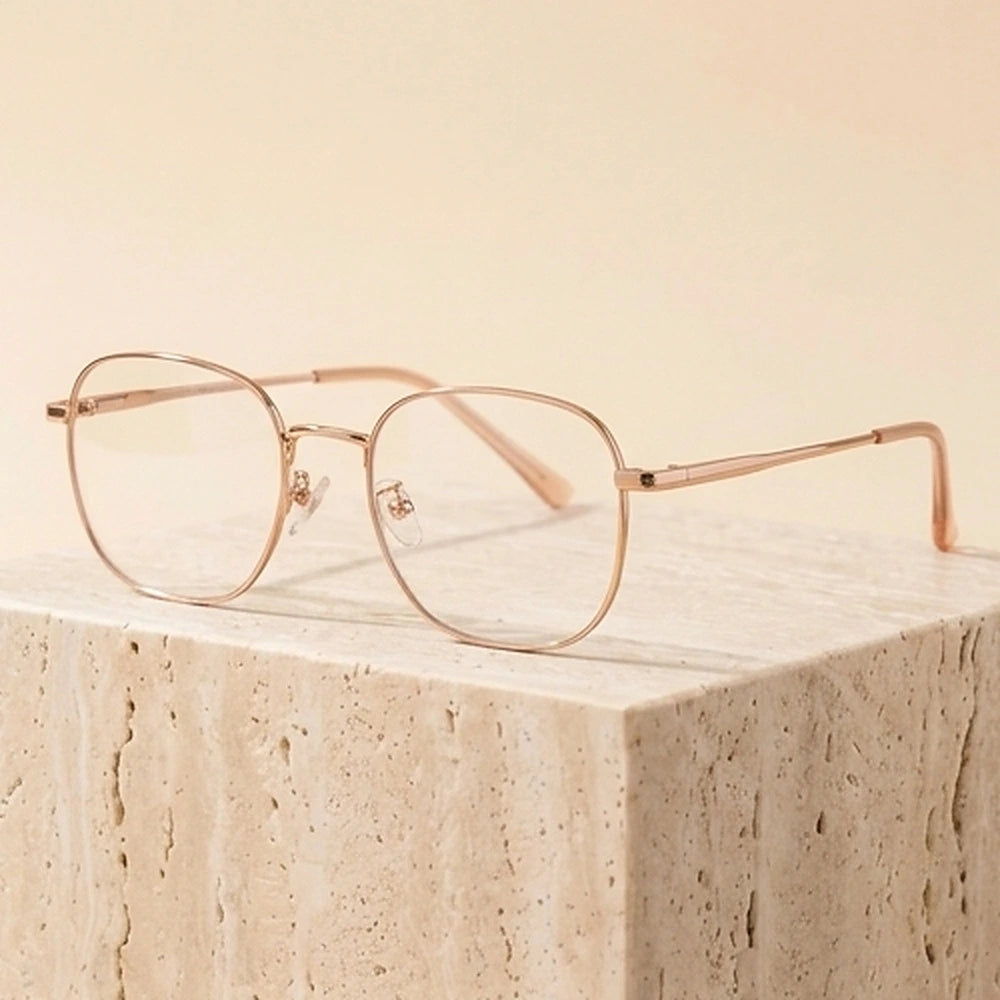 Zirosat Women's Full Rim Oval Polygon Titanium Eyeglasses  425901 - C1