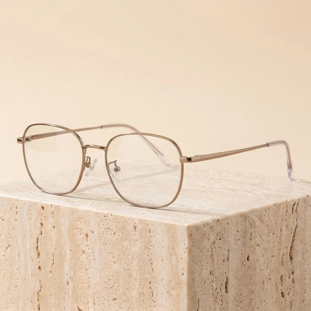 Zirosat Women's Full Rim Square Titanium Eyeglasses 355001 - C4