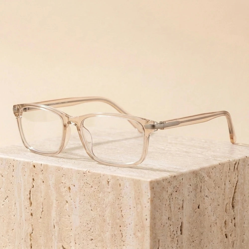 Zirosat Women's Full Rim Square Titanium Tr 90 Eyeglasses 91051 - C6