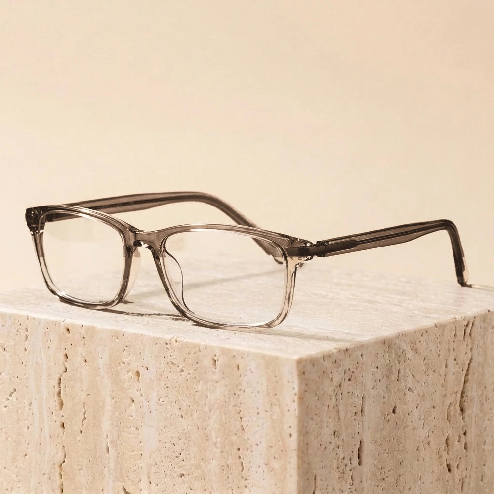 Zirosat Women's Full Rim Square Tr 90 Titanium Eyeglasses 59105 - C5