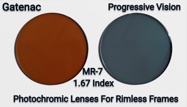 Gatenac 1.67 MR-7 Progressive Photochromic Lenses Lenses Gatenac Lenses   