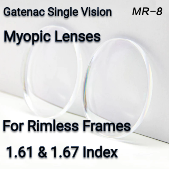 Gatenac 1.67 Index MR-8 Single Vision Clear Lenses Lenses Gatenac Lenses   