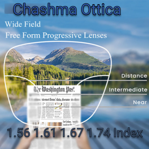 Chashma Ottica Wide Field Progressive Clear Lenses Lenses Chashma Ottica Lenses   
