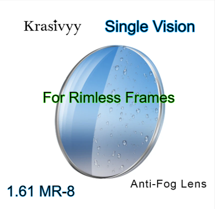 Krasivyy 1.61 Index Mr-8 Single Vision Anti Fog Clear Lenses Lenses Krasivyy Lenses   