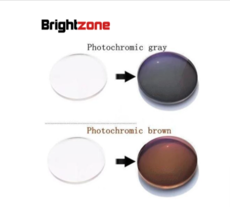 Brightzone 1.61 Index MR-8 Single Vision Photochromic Transition Lenses Lenses Brightzone Lenses   