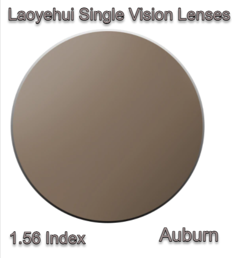 Laoyehui Non Polarized Acrylic Colorful Sunglass Lenses UV400 Lenses Laoyehui Sunglass Lenses 1.56 Auburn 