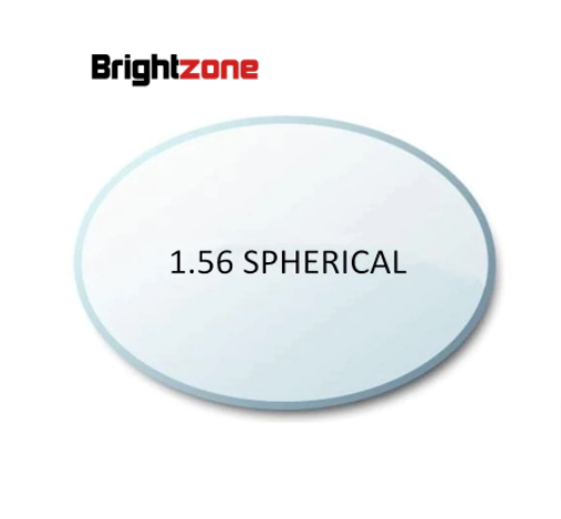 Brightzone 1.56 Index Single Vision Spherical Clear HC AR Green Coated Lenses Lenses Brightzone Lenses   