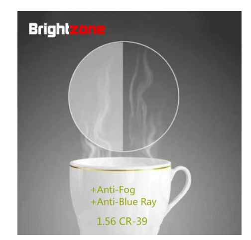 Brightzone 1.56 Index Anti Blue Anti Fog Clear Lenses Lenses Brightzone Lenses   