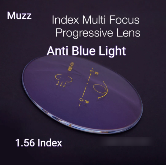Muzz Multi Focus Aspheric Progressive Clear Lenses Lenses Muzz Lenses 1.56 Anti Blue Light 