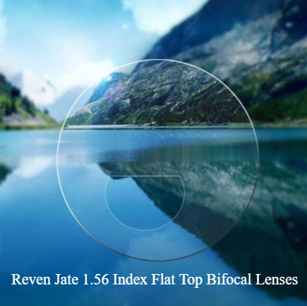 Reven Jate 1.56 Index Flat Top Bifocal Clear Lens Lenses Reven Jate Lenses   