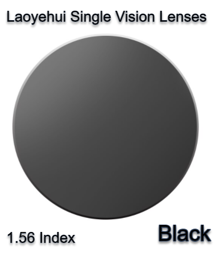 Laoyehui Non Polarized Acrylic Colorful Sunglass Lenses UV400 Lenses Laoyehui Sunglass Lenses 1.56 Black 