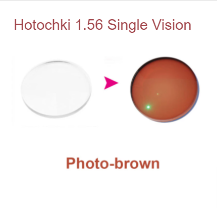 Hotochki 1.56 Index Single Vision Aspheric Photochromic Lenses Lenses Hotochki Lenses PhotoBrown  
