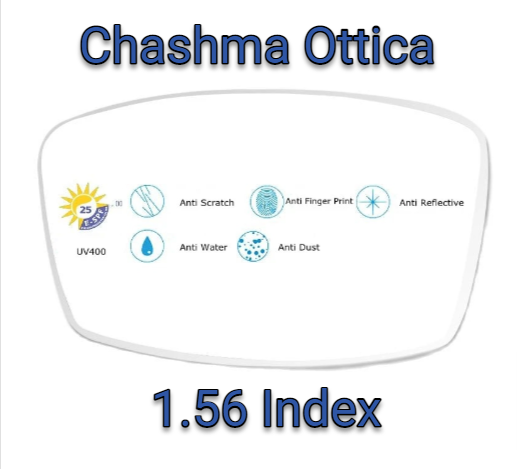 Chashma Ottica 1.56 Index Single Vision Clear Lenses Lenses Chashma Ottica Lenses 1.56  