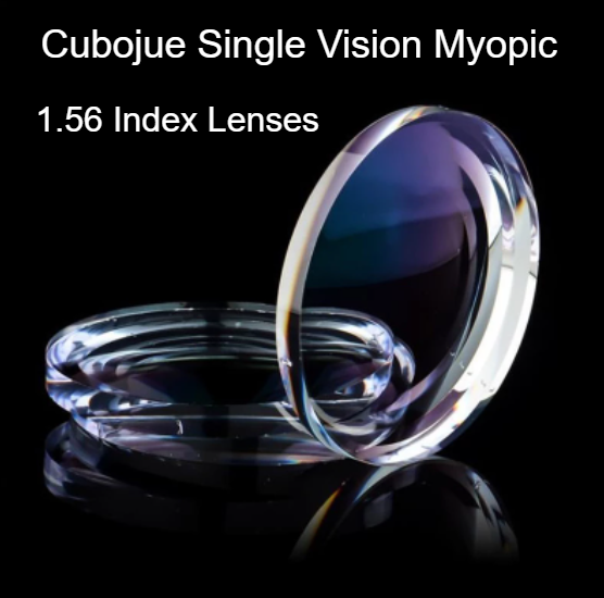 Cubojue Polycarbonate Single Vision Clear Lenses Lenses Cubojue Lenses 1.56 Myopic 