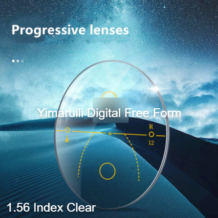 Yimaruili Aspheric Free Form Progressive Clear Lenses Lenses Yimaruili Lenses 1.56  