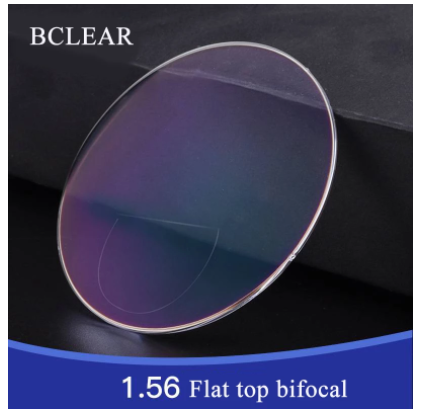 BCLEAR 1.56 Refractive Index Flat Top Bifocal Lenses Color Clear Lenses Bclear Lenses   