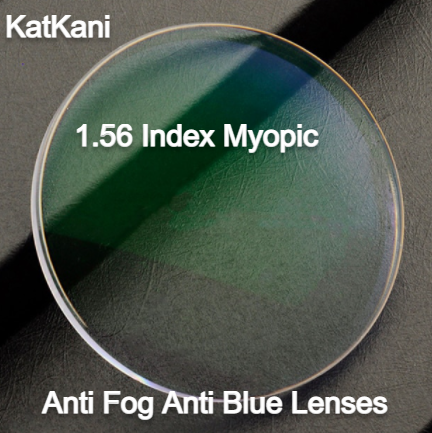 KatKani Aspheric Anti Fog Anti Blue Clear Lenses Lenses KatKani Eyeglass Lenses 1.56 Myopic 