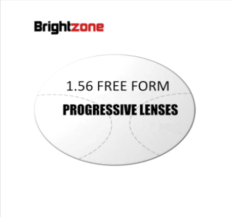 Brightzone 1.56 Index Free Form Progressive Multifocal Clear Lenses Lenses Brightzone Lenses   