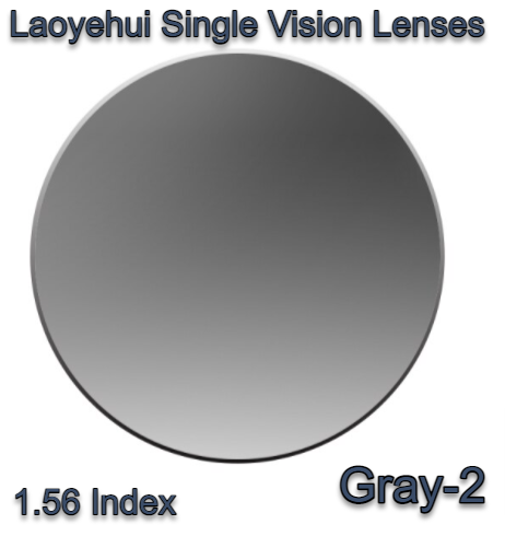 Laoyehui Non Polarized Acrylic Colorful Sunglass Lenses UV400 Lenses Laoyehui Sunglass Lenses 1.56 Gray-2 