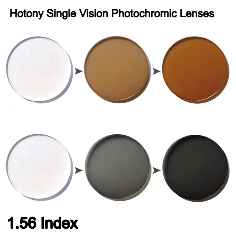 Hotony Standard Single Vision Photochromic Lenses Lenses Hotony Lenses 1.56 Photochromic Gray 