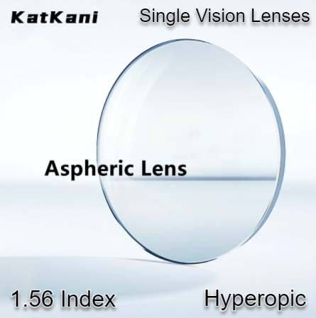 KatKani Aspheric Single Vision Clear Lenses Lenses KatKani Eyeglass Lenses 1.56 Hyperopic 