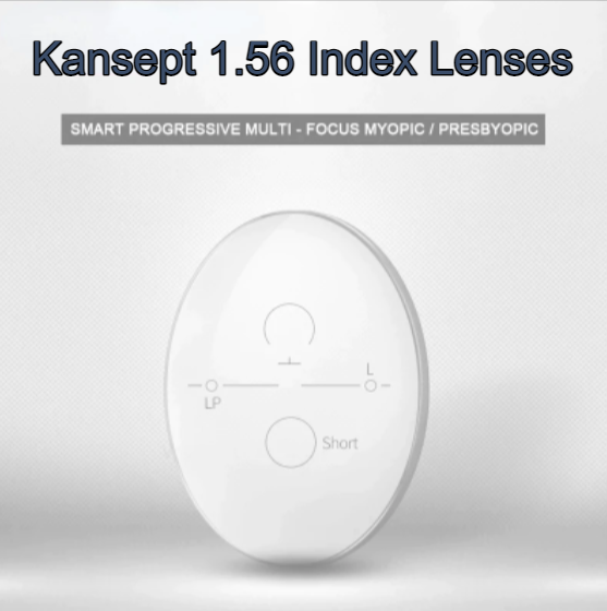 Kansept Aspheric Free Form Progressive Myopic Clear Lenses Lenses Kansept Lenses 1.56  