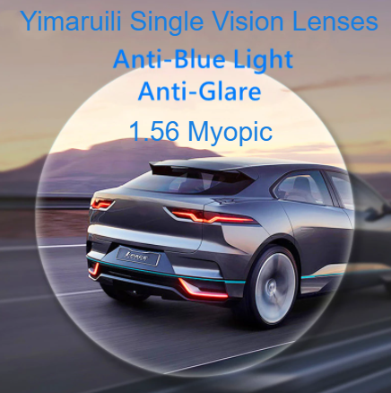 Yimaruili Single Vision Aspheric Anti Glare Anti Blue Light Driving Lenses Clear Lenses Yimaruili Lenses 1.56 Myopia 
