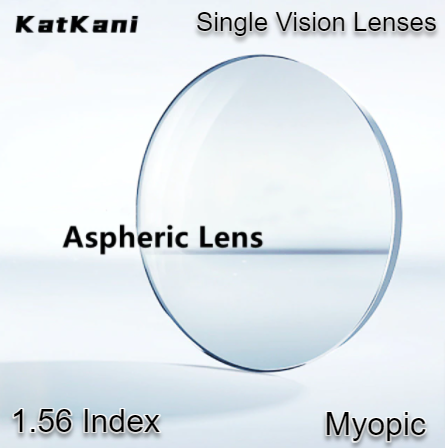 KatKani Aspheric Single Vision Clear Lenses Lenses KatKani Eyeglass Lenses 1.56 Myopic 