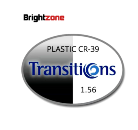 Brightzone 1.56 Index Photochromic Gray Single Vision Transition Lenses Lenses Brightzone Lenses   