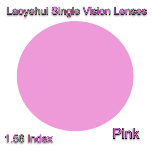 Laoyehui Non Polarized Acrylic Colorful Sunglass Lenses UV400 Lenses Laoyehui Sunglass Lenses 1.56 Pink 
