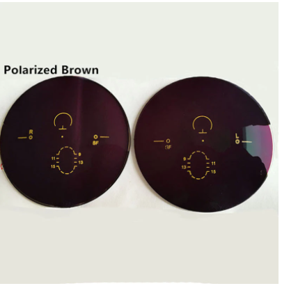 BCLEAR 1.56 Index Progressive Polarized Sunglass Lenses Color Brown Lenses Bclear Lenses   